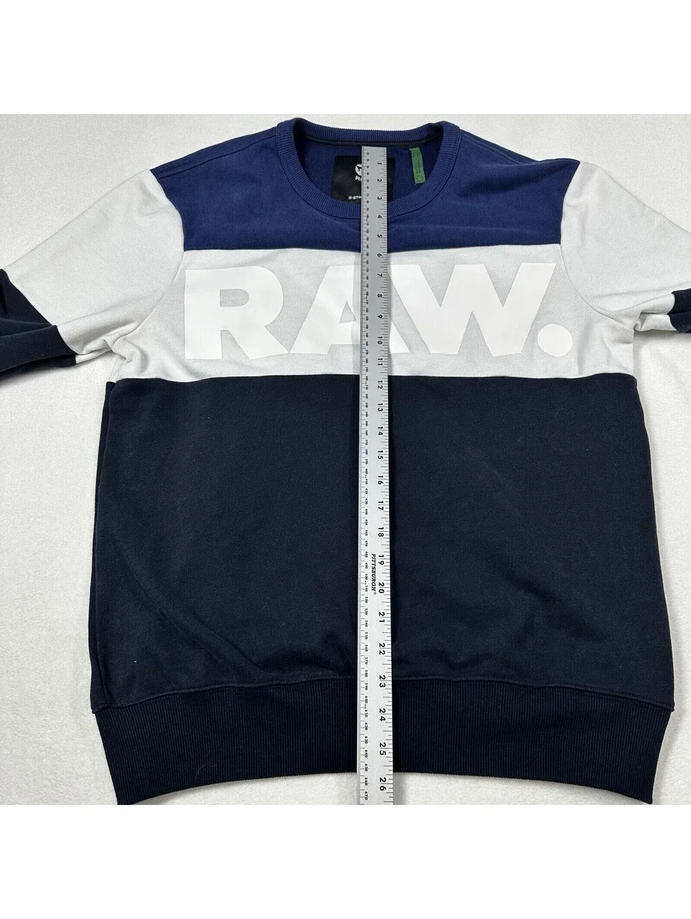G-Star Raw Crewneck Sweatshirt Size Large Multicolor Logo Spell Out